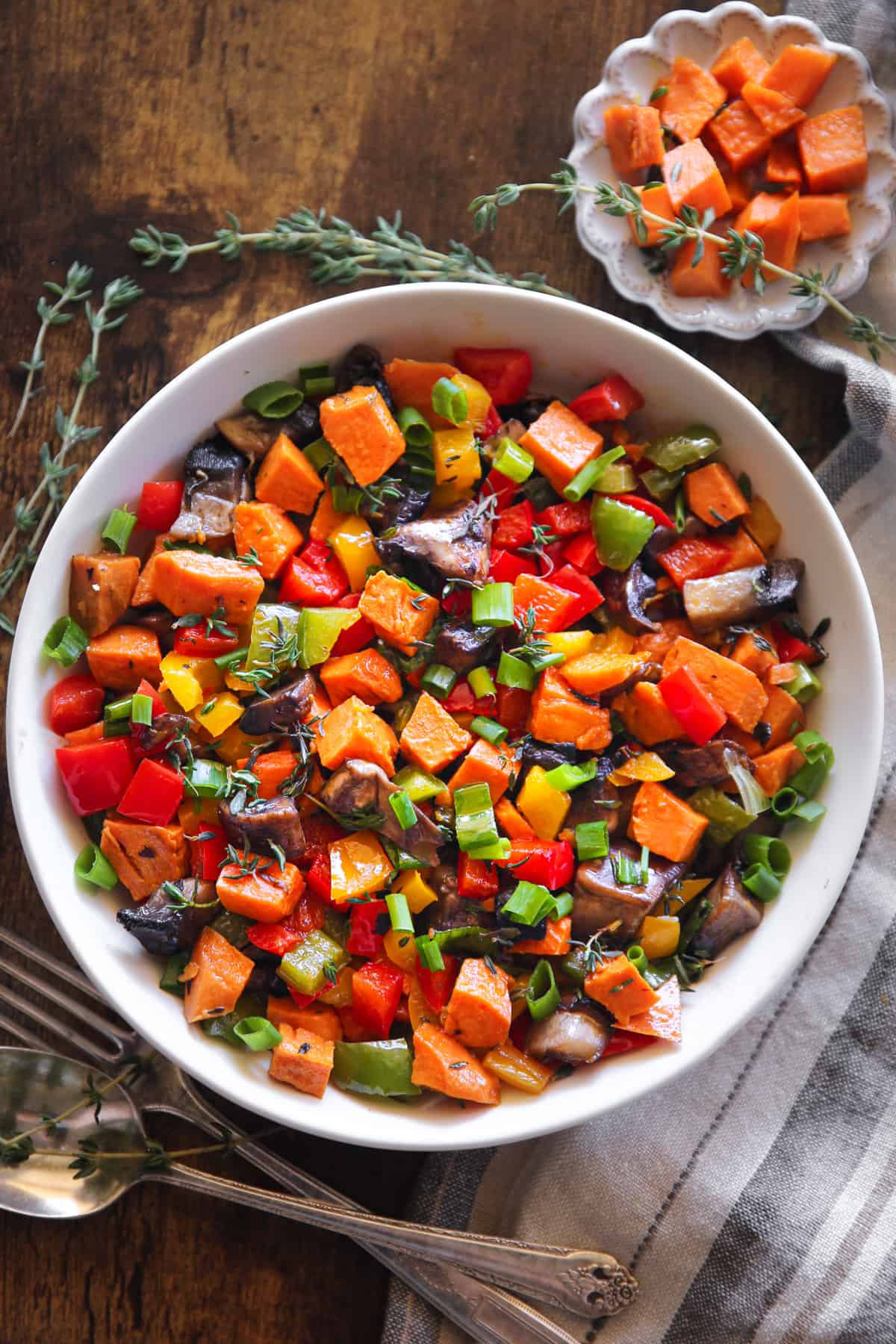 Role Sweet Potatoes Bell Peppers